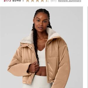 ALO Yoga Tan Puffer Jacket BRAND NEW W/ TAG